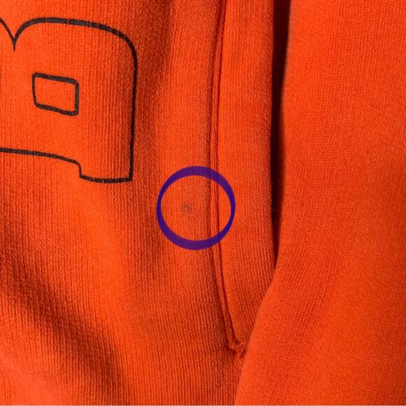 Columbia Beavers Hoodie Orange Zipper Down Two Front Pockets Size S - Picture 13 of 13